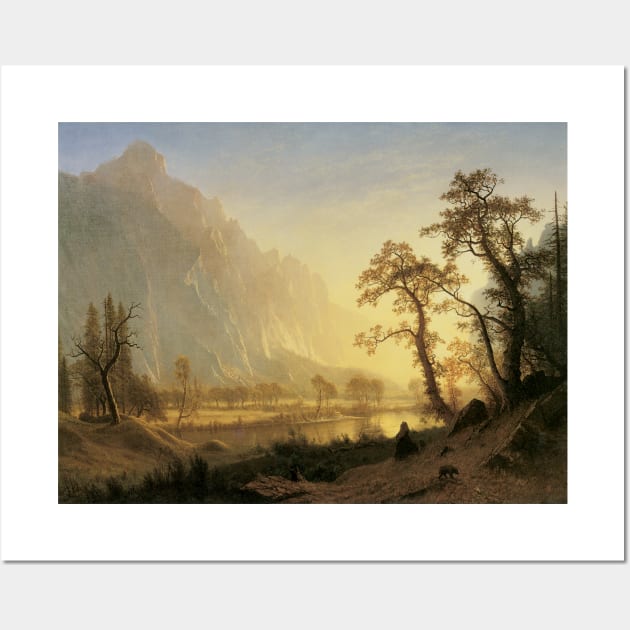 Sunrise, Yosemite Valley by Albert Bierstadt Wall Art by MasterpieceCafe